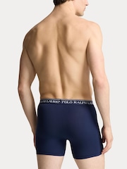 Красный/Военно-морской - Polo Ralph Lauren Stretch Cotton Boxers 3 Pack - Image 5 of 6
