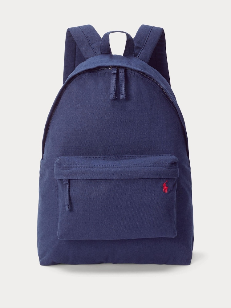 Polo Ralph Lauren Canvas 100% Cotton Pony Logo Backpack - Image 1 of 5
