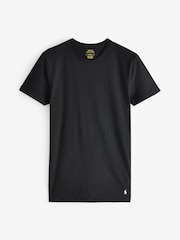 črna - Komplet 3 ozkih majic s kratkimi rokavi iz 100% bombaža Polo Ralph Lauren - Slika 4 iz 4