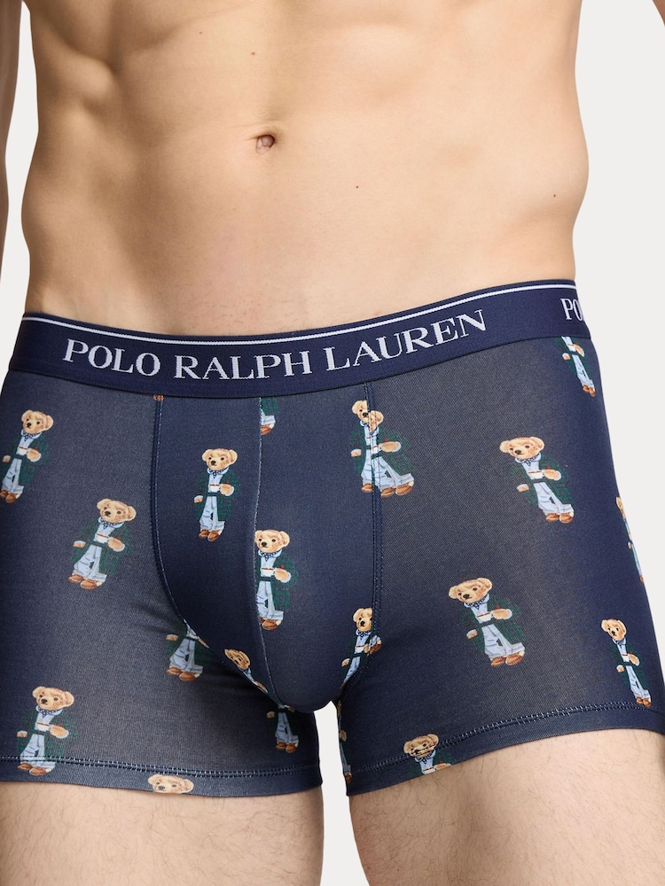Красный/светло-синий/темно-синий с принтом медведя - Polo Ralph Lauren Stretch Cotton Boxers 3 Pack - Image 6 of 6 Красный/светло-синий/темно-синий с принтом медведя - Polo Ralph Lauren Stretch Cotton Boxers 3 Pack - Image 6 of 6