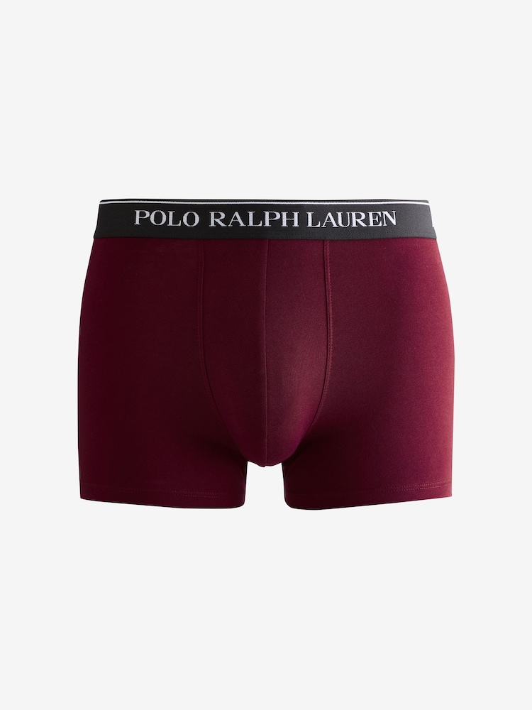 Polo Ralph Lauren Red Classic Stretch Boxers 5 Pack - Image 6 of 6