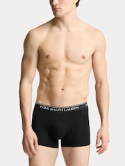 Зеленый - Polo Ralph Lauren Stretch Cotton Boxers 3 Pack - Image 5 of 6