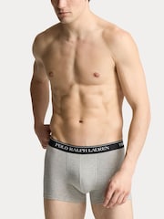 Зеленый - Polo Ralph Lauren Stretch Cotton Boxers 3 Pack - Image 6 of 6