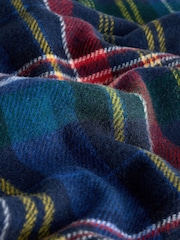 Polo Ralph Lauren Blue Wool Classic Plaid Scarf - Image 4 of 4
