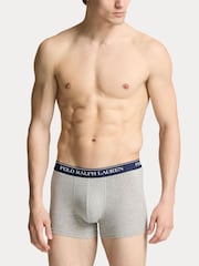 Синий - Polo Ralph Lauren Stretch Cotton Boxers 3 Pack - Image 3 of 6