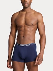 Белый - Polo Ralph Lauren Stretch Cotton Boxers 3 Pack - Image 5 of 6