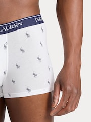 Белый - Polo Ralph Lauren Stretch Cotton Boxers 3 Pack - Image 6 of 6