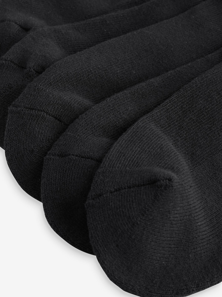 Polo Ralph Lauren Black Cushioned Low-Cut Socks 6 Pack - Image 4 of 4