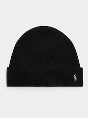 modra - Polo Ralph Lauren Volna Blend Signature čepica klobuki in kape; pokrivala - Slika 1 iz 2
