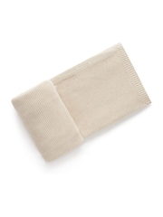 Purebaby Natural Textured Knit 100% Cotton Blanket - Image 1 of 3