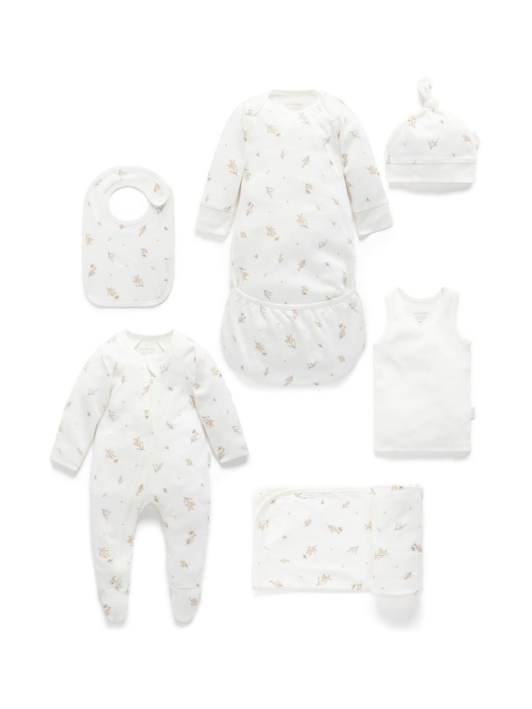 Purebaby White Newborn Essential Hospital Pack - Image 1 of 5
