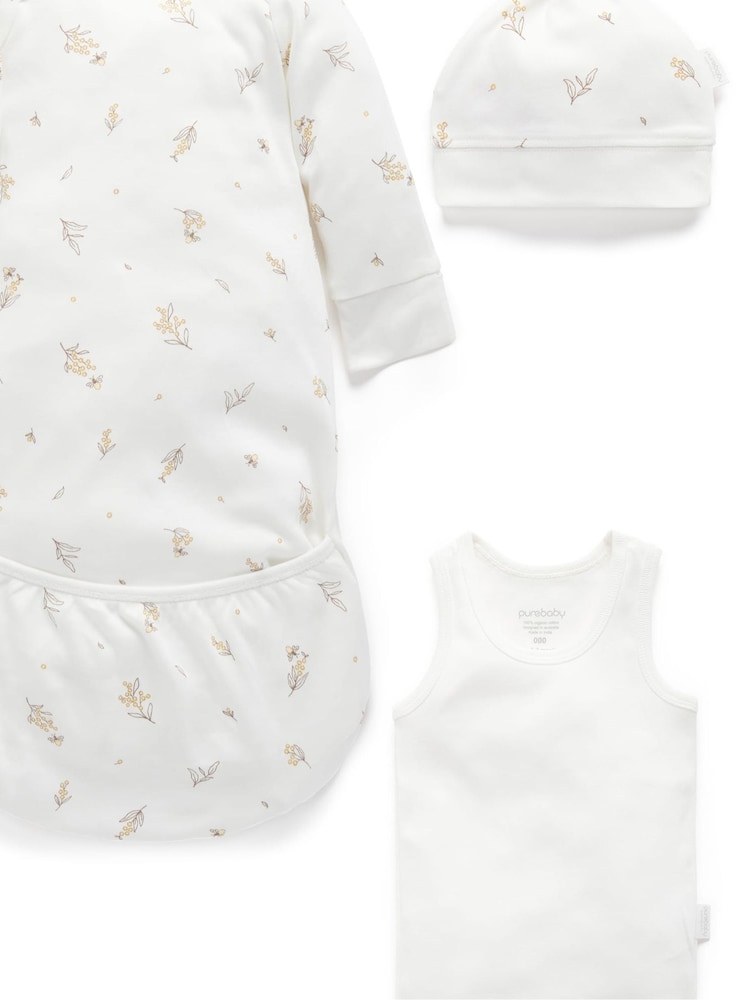 Purebaby White Newborn Essential Hospital Pack - Image 3 of 5