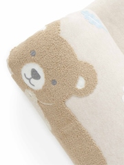 Purebaby Natural Embroidered Lined 100% Cotton Blanket - Image 3 of 3