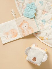 Purebaby Green Animal Character Sensory Cube 100% Cotton Toy - Image 2 of 4