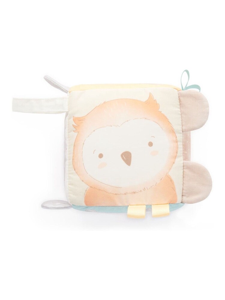 Purebaby Green Animal Character Sensory Cube 100% Cotton Toy - Image 4 of 4