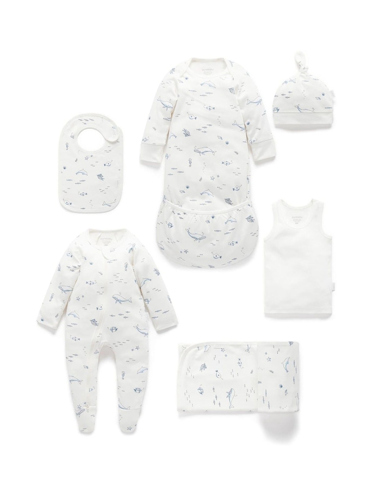 Weißes Chrom - Purebaby – Krankenhaus-Paket für Neugeborene mit allem Wesentlichen - Bild 1 von 5