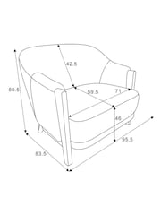 Natural Mix Light N. Premium Claude Accent Chair - Image 4 of 11