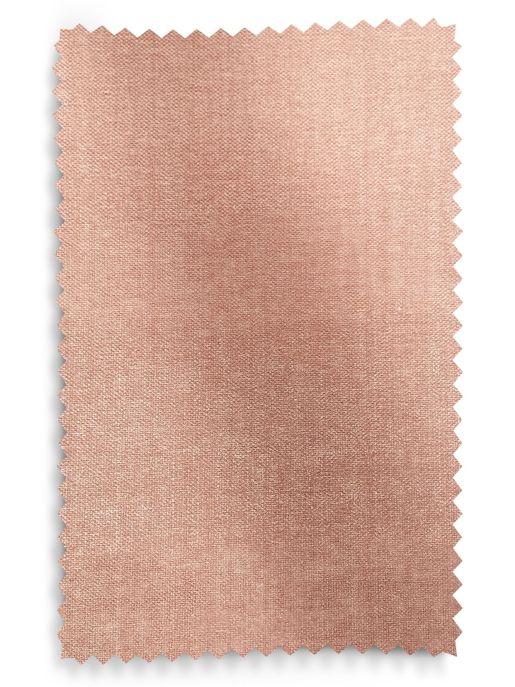 Opulent Chenille Peach Pink Bloor Tube Accent Chair - Image 12 of 12