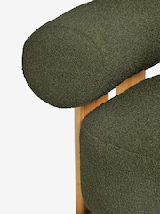 Casual Boucle Olive Nellie Accent Chair - Image 10 of 11