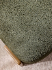 Casual Boucle Olive Nellie Accent Chair - Image 5 of 11