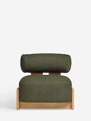 Casual Boucle Olive Nellie Accent Chair - Image 6 of 11