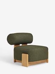 Casual Boucle Olive Nellie Accent Chair - Image 7 of 11