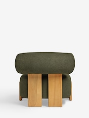 Casual Boucle Olive Nellie Accent Chair - Image 9 of 11