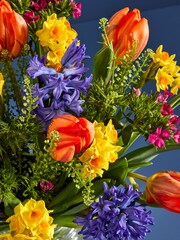 Bright Tulip and Narcissi Fresh Flower Letterbox Bouquet - Image 2 of 4