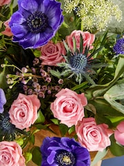 The Chateau by Angel Strawbridge Pink/Purple Mother's Day Spray Rose Tulip and Anemony Fresh Flower Bouquet in Gift Bag - Image 2 of 5