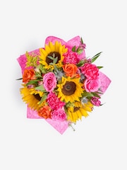 Lucy Tiffney Bright Mother's Day Sunflower Rose and Alstroemeria Fresh Flower Bouquet in Gift Bag - Image 5 of 5