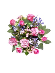 Lipsy Pink Rose and Agapanthus Fresh Flower Bouquet in Gift Bag - Image 5 of 5
