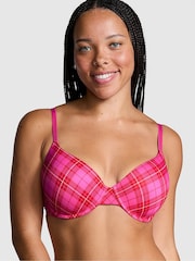 Victoria's Secret PINK Pink Rose Plaid T Shirt Bra - Image 1 of 4