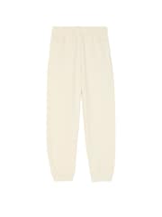 Victoria's Secret PINK White Shell Cuffed Diamante Fleece Joggers - Image 3 of 4