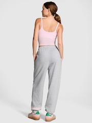 Victoria's Secret PINK Medium Heather Grey Cuffed Fleece Joggers - Image 2 of 3
