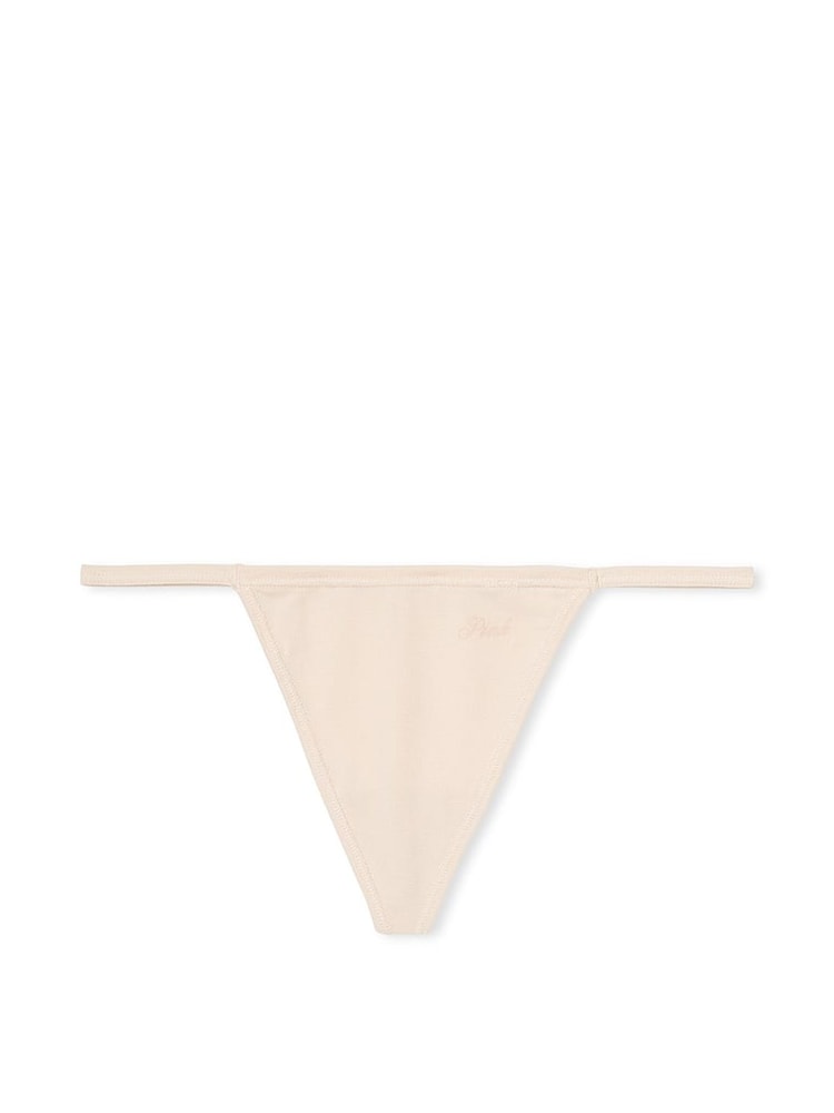 Victoria's Secret PINK Marzipan Nude Cotton G String Knickers - Image 3 of 3