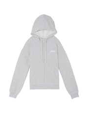 Victoria's Secret PINK Medium Heather Grey Zip Up Hoodie - Image 4 of 4