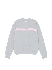 Victoria's Secret PINK Medium Heather Grey Fleece Sweatshirt - Image 1 of 2