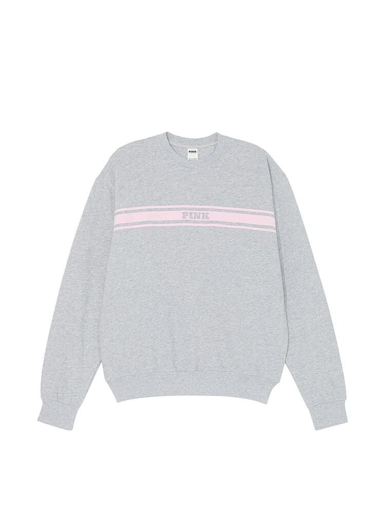 Victoria's Secret PINK Medium Heather Grey Fleece Sweatshirt - Image 1 of 2