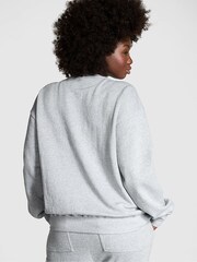 Victoria's Secret PINK Medium Heather Grey Fleece Sweatshirt - Image 2 of 2