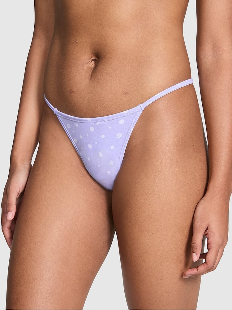 Victoria's Secret PINK Purple Cloud Cotton G String Knickers - Image 1 of 3