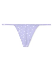 Victoria's Secret PINK Purple Cloud Cotton G String Knickers - Image 3 of 3