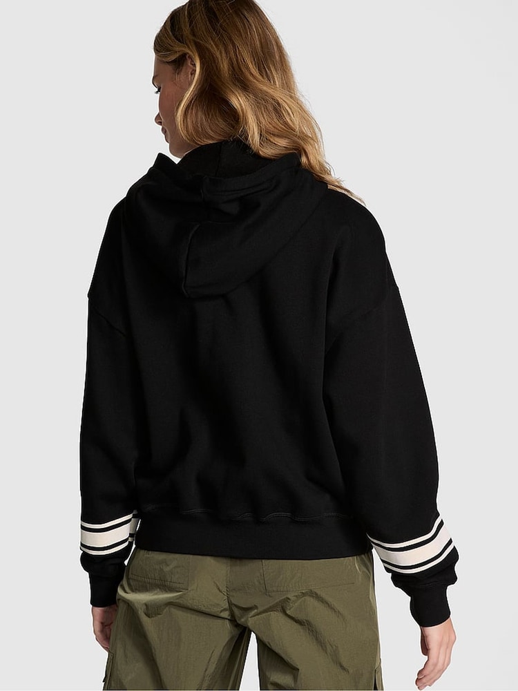Victoria's Secret PINK Black Zip Up Hoodie - Image 2 of 3
