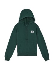 Victoria's Secret PINK Deep Forest Green Zip Up Fleece Hoodie - Image 4 of 4