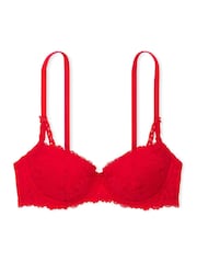 Victoria's Secret PINK Red Pepper Balcony Lace Push Up Bra - Image 3 of 3