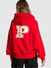 Victoria's Secret PINK Vermillion Red Zip Up Hoodie - Image 2 of 4