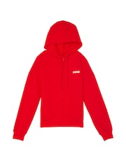 Victoria's Secret PINK Vermillion Red Zip Up Hoodie - Image 3 of 4