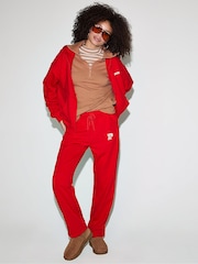 Victoria's Secret PINK Vermillion Red Zip Up Hoodie - Image 4 of 4