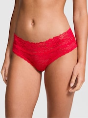 Rood - Victoria's Secret PINK Kanten slipje met bloemenprint - Image 1 of 3