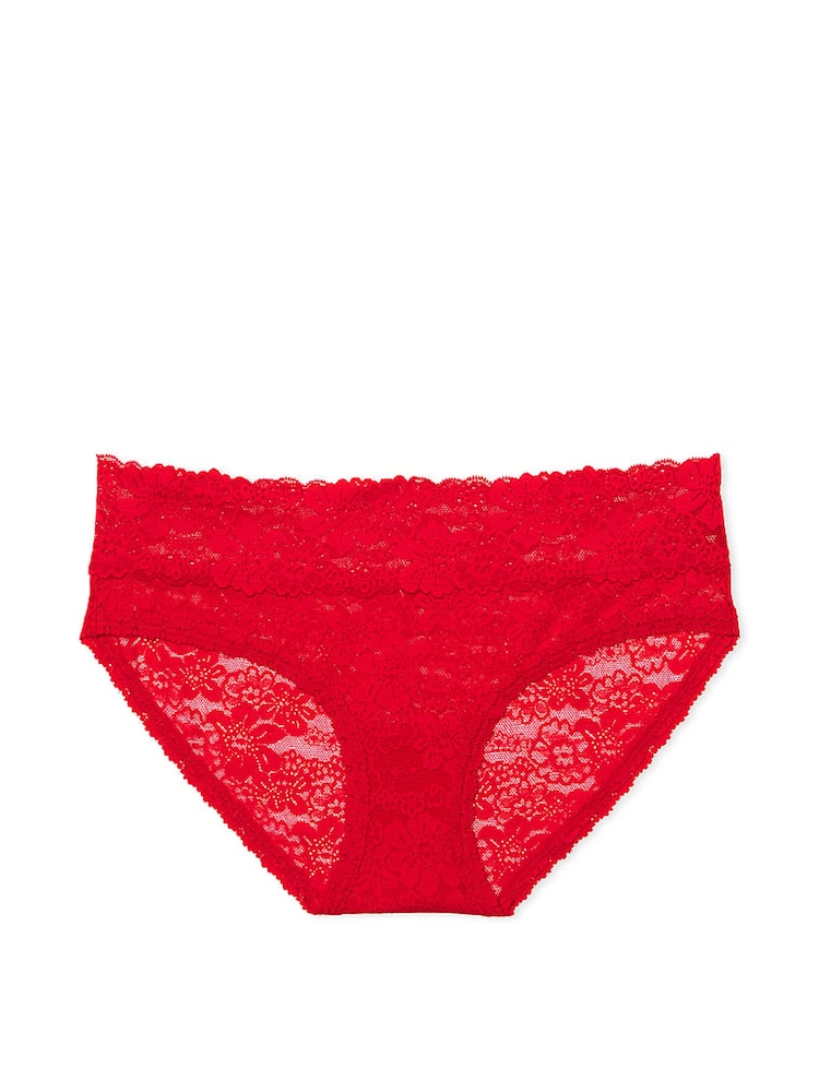 Rood - Victoria's Secret PINK Kanten slipje met bloemenprint - Image 3 of 3
