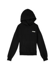 Victoria's Secret PINK Black Oversized Pullover Hoodie - Image 3 of 3